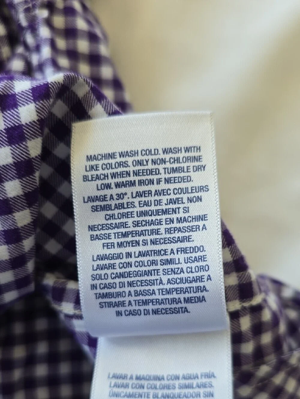 Ralph Lauren classic gingham